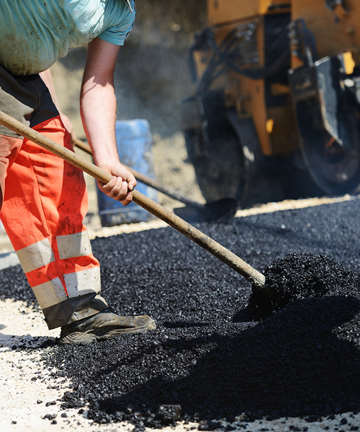 Commercial asphalt crack sealing completed by Prime Line Company to prevent pavement deterioration and extend surface life.
